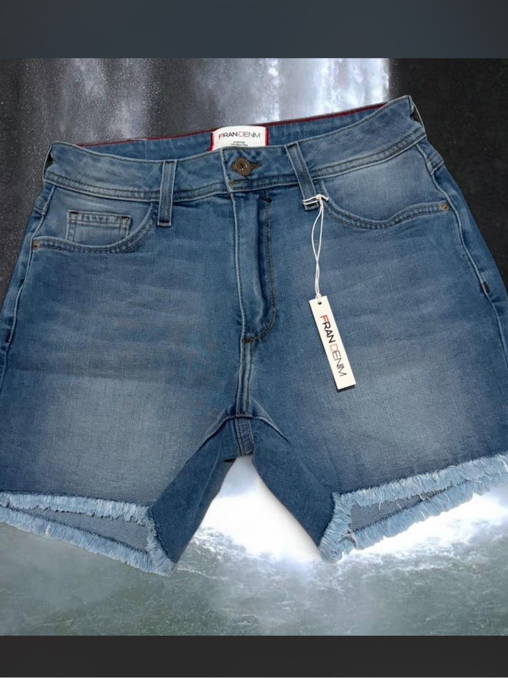 NWT Fran Denim "Lauren" Athletic Fit Shorts Size 26